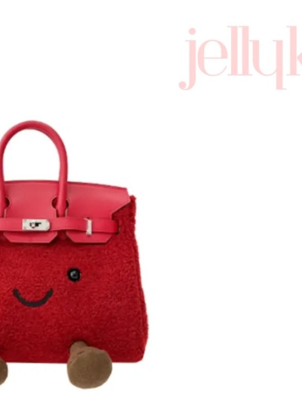 Jellykin Tomato Red Boucle Midi (10 Inch) Bag - Picture 11 of 11